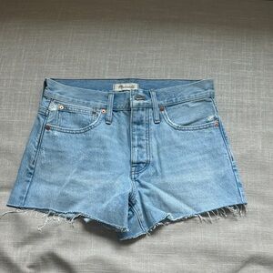 Madewell Light Blue Jean Shorts
